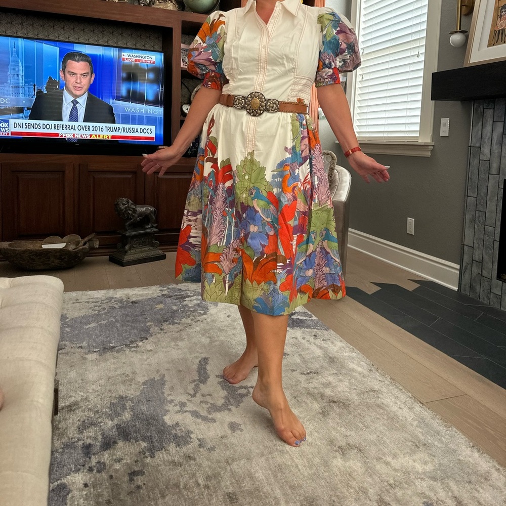Maeve Multicolor Floral Midi Dress